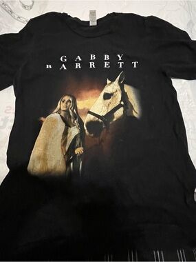 Gildan Black Kids Graphic Tee with Warm Brown & Cream Print